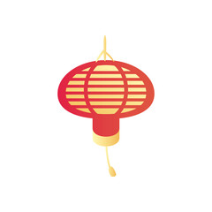 chinese lantern gradient style icon vector design