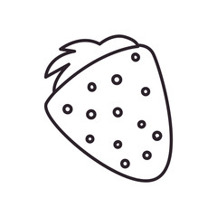 strawberry line style icon vector design