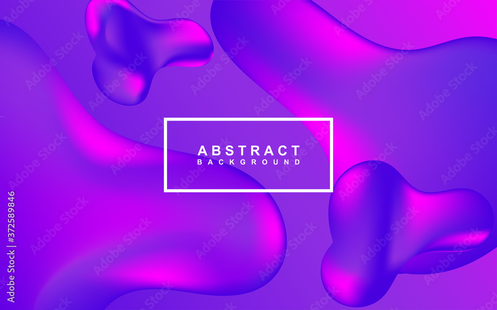 Poster modern gradient background with abstract shapes. vector 3d flow, liquid, and fluid composition. moti