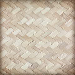 close up woven bamboo pattern background