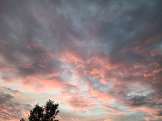 Fototapeta premium sunset in the sky