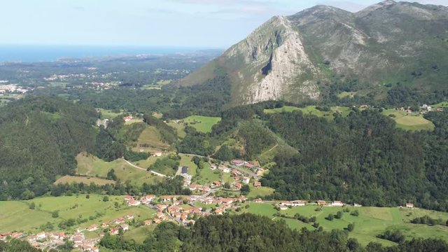 Picos de Europa. National Park.  Asturias,Cantabria and Leon. Spain Aerial Drone Footage