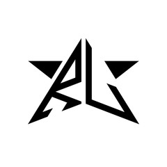 Initial Star Monogram Logo RL