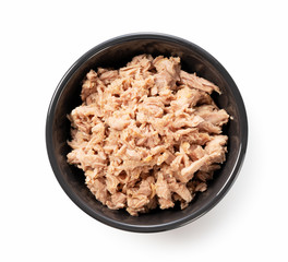 Tuna on a white background
