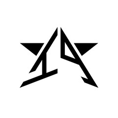 Initial Star Monogram Logo IP