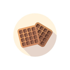 Flat design waffles