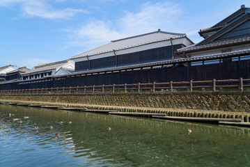 巴波川沿いの街並み