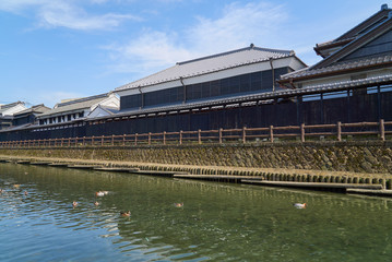 巴波川沿いの街並み