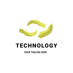 Tech abstract logo design
