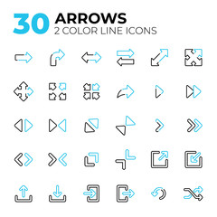 Set of Arrows icons.