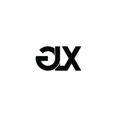 glx letter original monogram logo design