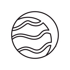 moon line style icon vector design