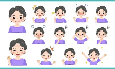 アクティブな年配の主婦