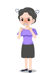 アクティブな年配の主婦