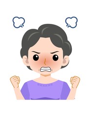 アクティブな年配の主婦