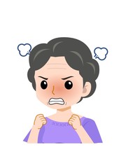 アクティブな年配の主婦