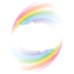 虹色の曲線　抽象的な背景