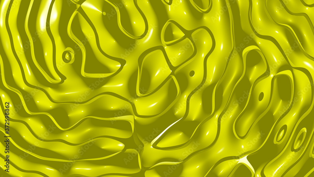 Poster plain 3d abstract background of monochromic lemon glacier color with shadow and coloring suitable fo