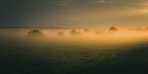 sunrise over the river