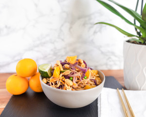 Healthy Orange Noodle Bowl