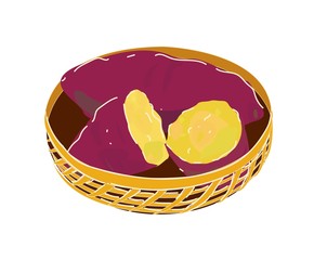 秋の味覚　焼き芋