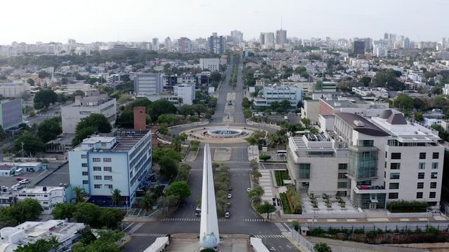 Center of heroes and national congress devastated by social isolation due to the pandemic in the capital of the Dominican Republic