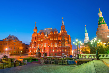 Fototapeta premium Historical buildings at the Red Square in Moscow