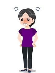 アクティブな中年女性