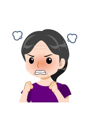 アクティブな中年女性