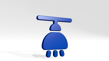 CEILING LAMP 3D icon casting shadow, 3D illustration for architecture and interior