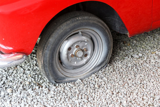 Flat car tyre © joeyx.j
