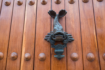 Close-up of old doors Cartagena, Colombia