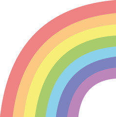 Vector illustration of a rainbow emoticon