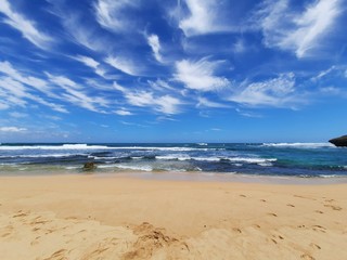 beach in the morning