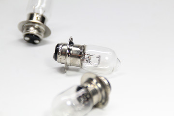 windshield motorcycle light bulb with white background