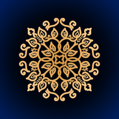 Rounded Mandala ornament