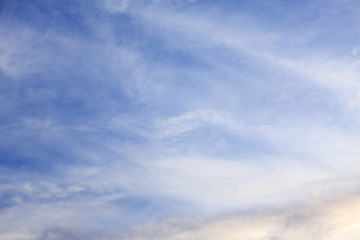 blue sky with white soft cloud background