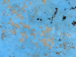 Old blue wallpaper surface