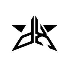 Initial Star Monogram Logo DX