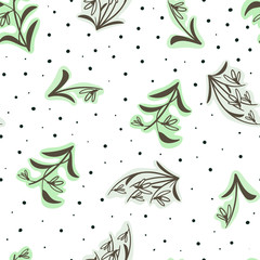seamless floral pattern with hand drawn rustic flowers. Perfect for apparel,fabric, textile, decoration,wrapping paper.