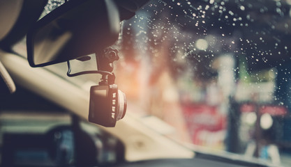 car camera with blur background
