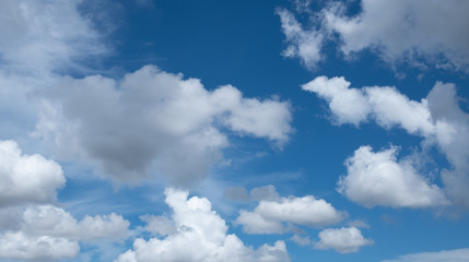 Naklejka na ściany i meble cloudscape background, summer time, beautiful sky 