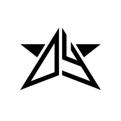 Initial Star Monogram Logo OY
