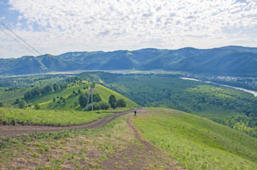 Beautiful mountains Altai summer landscape