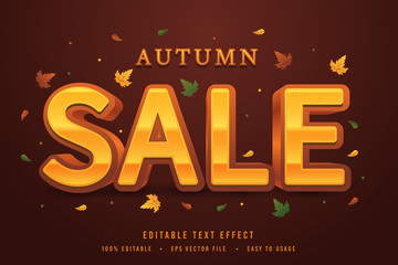 decorative autumn sale Font and Alphabet vector