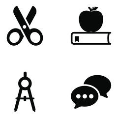
Education and Stationery Icons Set 

