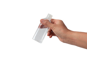 Disinfecting hands by hand sanitizer gel