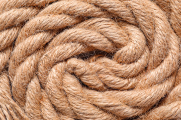 Long rope as background, closeup