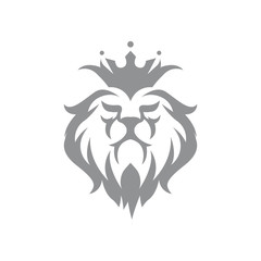 Abstract lion king logo template 