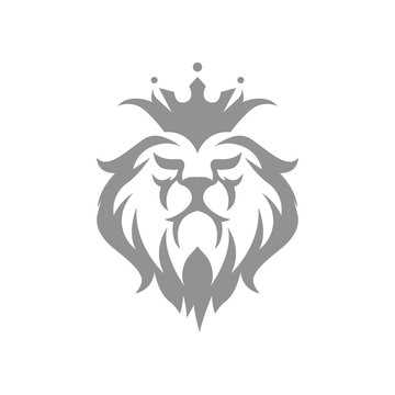 Abstract lion king logo template © bimalkan